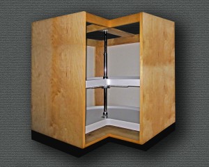 Corner Cabinet with bi-fold doors removed.